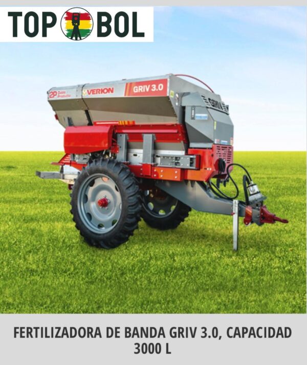 Fertilizadora de banda Griv 3.0, Capacidad 3000